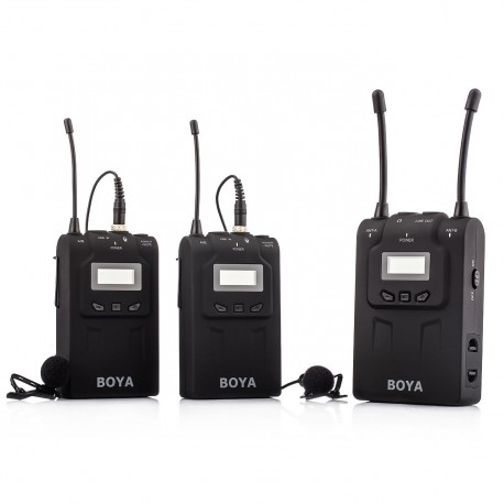 Больше не производится - Boya UHF Dual Lavalier Microphone Wireless BY-WM8