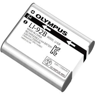 Olympus LI-92B Lithium Ion rechargeable battery (1350 mAh) for SH-50, TG-1, TG-2, XZ-2, SP-100EE