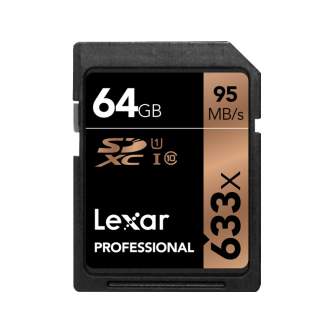 Больше не производится - LEXAR PRO 633X SDHC/SDXC UHS-I U1/U3 (V30) R95/W45 16GB (V10) R95