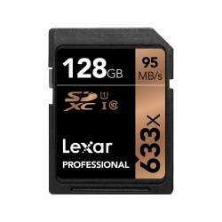 Atmiņas kartes - LEXAR 128GB 633X PROF. SDXC UHS-1 U1 (NEW) - perc šodien veikalā un ar piegādi