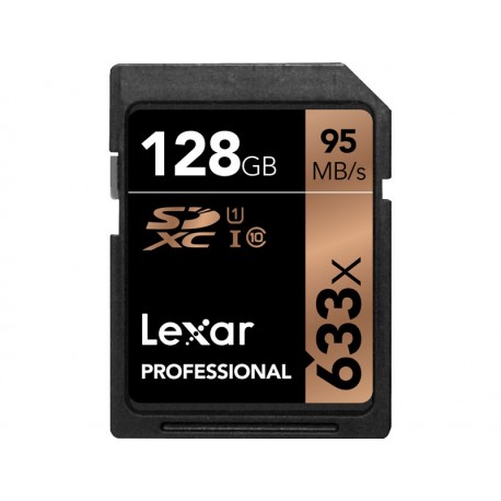 Atmiņas kartes - LEXAR 128GB 633X PROF. SDXC UHS-1 U1 (NEW) - perc šodien veikalā un ar piegādi
