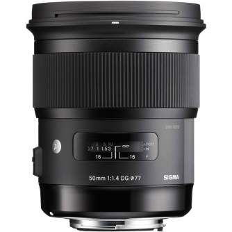 Objektīvi - Sigma 50mm F1.4 DG HSM | Art | Nikon fmount - быстрый заказ от производителя