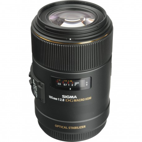 Objektīvi - Sigma 105mm f/2.8 EX DG OS HSM Macro objektīvs priekš Canon 258954 - perc šodien veikalā un ar piegādi