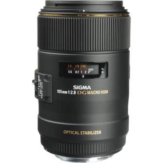 Objektīvi - Sigma EX 105mm F2.8 Macro DG OS HSM Canon - ātri pasūtīt no ražotāja