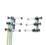 Falcon Eyes Background Support B-3W system with 3 roll holders, chains, and wall/ceiling mounting brackets for professional studio backdropsFalcon Eyes Background Support B-3W system with 3 roll holders, chains, and wall/ceiling mounting brackets for professional studio backdrops