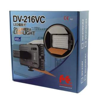 On-camera LED light - Falcon Eyes Bi-Color LED Lamp Set Dimmable DV-216VC-K2 incl. Battery - quick order from manufacturer