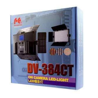 LED панели - Falcon Eyes Bi-Color LED Lamp Set Dimmable DV-384CT-K2 incl. Battery - быстрый заказ от производителя