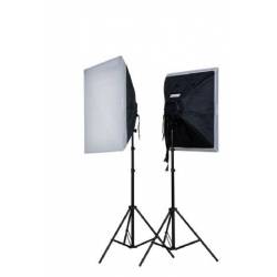 Fluorescent - Falcon Eyes LH-ESB6060K 8x40W 2x 60x60cm Daylight Set - buy today in store and with delivery