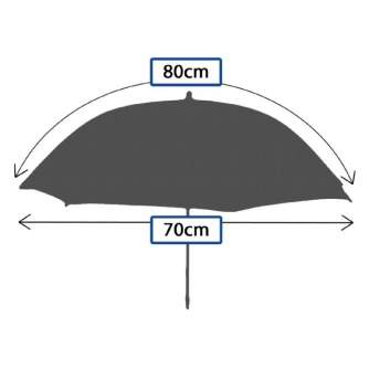 Umbrellas - Falcon Eyes Umbrella UR-32T Translucent White 80 cm - quick order from manufacturer