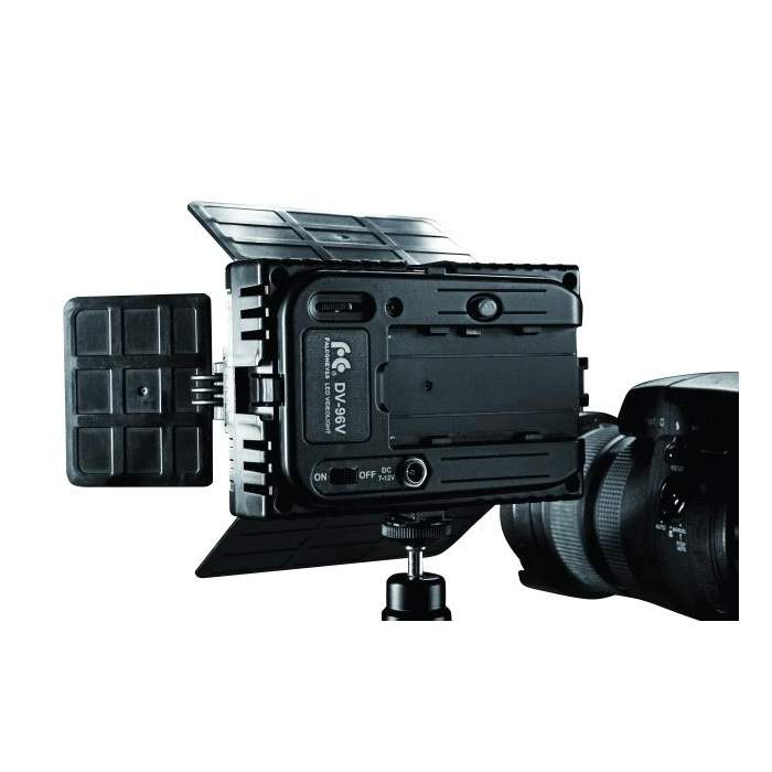 On-camera LED light - Falcon Eyes LED Lamp Set Dimmable DV-96V-K2 incl. Battery - quick order from manufacturer