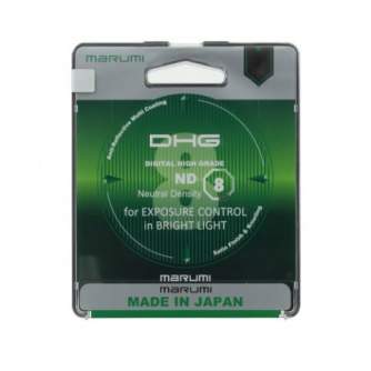 ND neitrāla blīvuma filtri - Marumi Filter DHG Grey ND8x Light Control 58mm - ātri pasūtīt no ražotāja