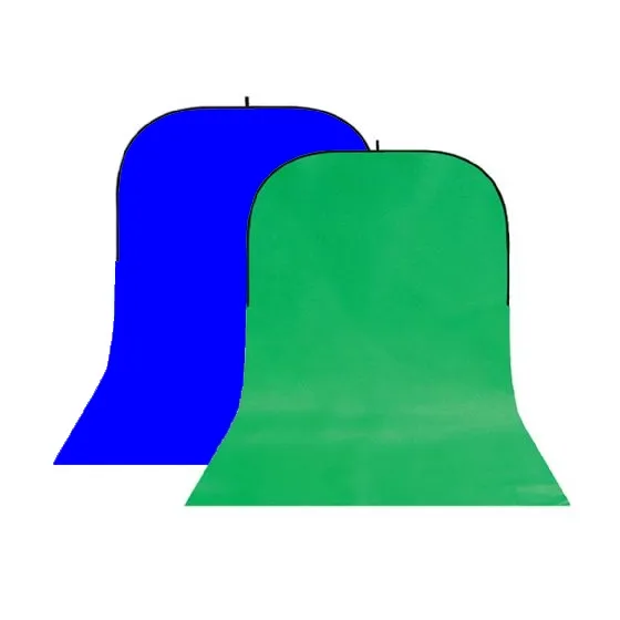 StudioKing Background Board BBT-10-07 Green/Blue 150x400 cm