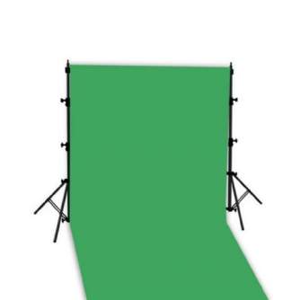 Background Set with Holder - Linkstar Background System + Cloth Chroma Green 2.9 x 5m - quick order from manufacturer