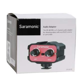 Audio Mikserpulti - SARAMONIC SR-AX100 2-CH 3.5mm Audio Mixer - ātri pasūtīt no ražotāja