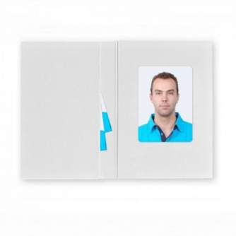 Photo Frames - Benel Photo Benel Passport Photo Wallets White with Print 1000 Pcs. - quick order from manufacturer