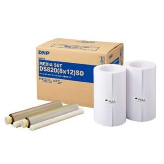 Photo paper for printing - DNP Paper DM812820 2 Rolls with 110 prints 20x30 for DS820 - quick order from manufacturer