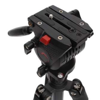 Video Tripods - Nest Professional Tripod NT-767 + Fluid Damped Pan Head - quick order from manufacturer