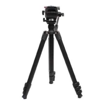 Video Tripods - Nest Professional Tripod NT-767 + Fluid Damped Pan Head - quick order from manufacturer
