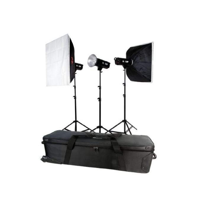 Studijas zibspuldžu komplekti - Falcon Eyes Studio Flash Set TFK-3400A with Bag - ātri pasūtīt no ražotāja