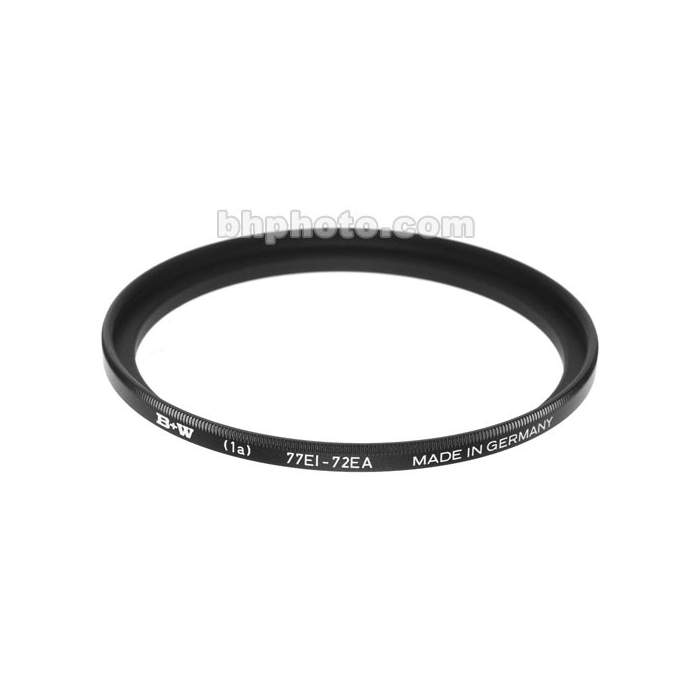 Adapters for filters - B+W Filter 1A Stepdown ring 77 / 72 - quick order from manufacturer