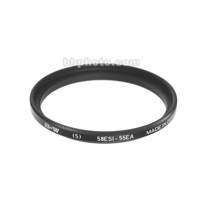 Adapters for filters - B+W Filter 5 Stepdown ring 58 / 55 - quick order from manufacturer