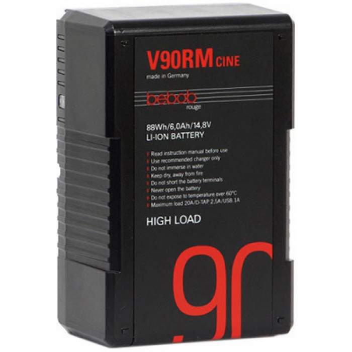 V-Mount аккумуляторы - Bebob V90RM-CINE V-Mount Li-Ion High Load Battery 14.8V / 89Wh - быстрый заказ от производителя