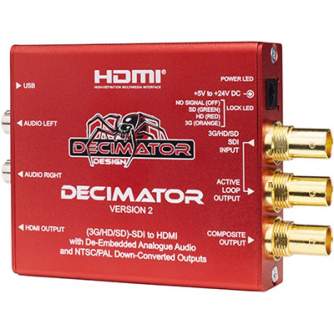 Signāla kodētāji, pārveidotāji - Decimator Design Decimator 2 SDI to Composite/HDMI Converter Converter / Decoder / Encoder - ātri pasūtīt no ražotāja