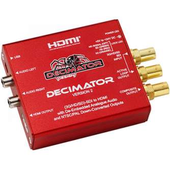 Converter Decoder Encoder - Decimator Design DECIMATOR 2 SDI to Composite/HDMI Converter (DD-DEC-2) - быстрый заказ от производителя