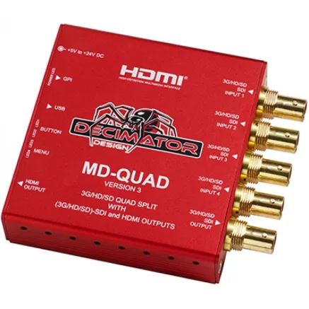 Decimator Design MD-QUAD V3 1 to 4 Channel Multi-Viewer