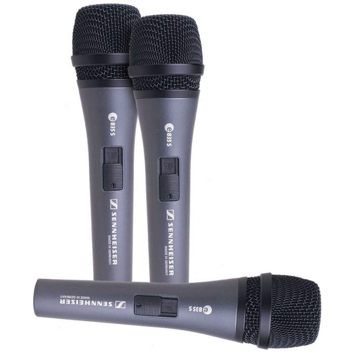 Microphones - Sennheiser e 835-S Three Pack - quick order from manufacturer