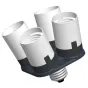 Fluorescent - Falcon Eyes Lampholder AD-4E27 from 1 to 4 Lamps - quick order from manufacturer