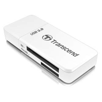 Memory Cards - TRANSCEND MEMORY READER FLASH 3,0 SDHC/SDXC & MICRO SDHC/S TS-RDF5(white) - buy today in store and with delivery