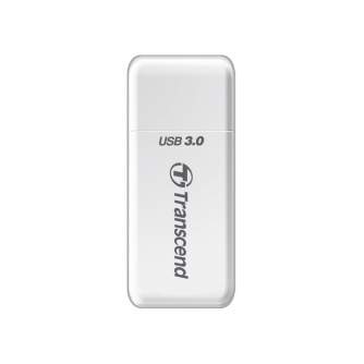 Memory Cards - TRANSCEND MEMORY READER FLASH 3,0 SDHC/SDXC & MICRO SDHC/S TS-RDF5(white) - buy today in store and with delivery