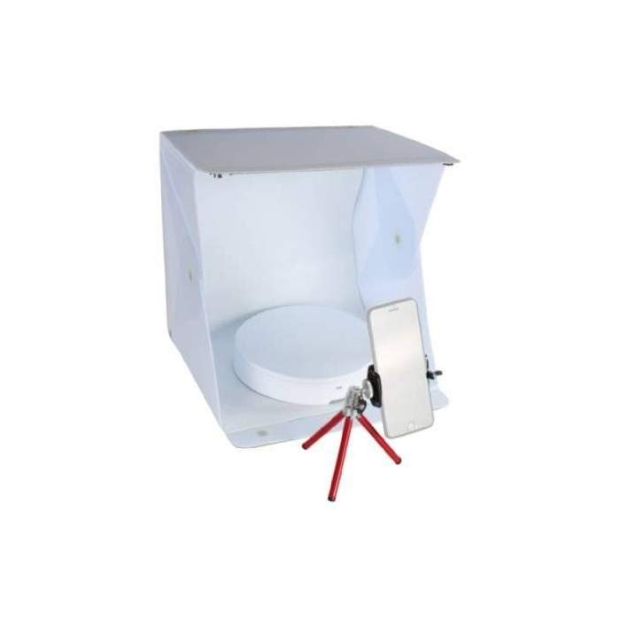 Gaismas kastes - Orangemonkie Mini Turntable Foldio360 with photo tent and tripod - ātri pasūtīt no ražotāja