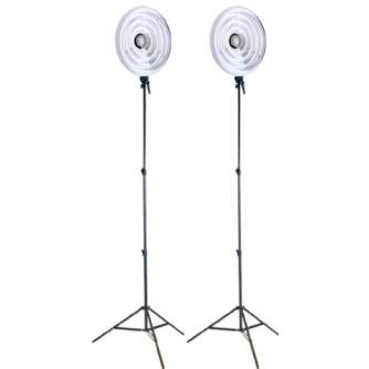 LED Gredzenveida lampas - Falcon Eyes Ring Lamp Set RFL-3 with Light Stand - ātri pasūtīt no ražotāja