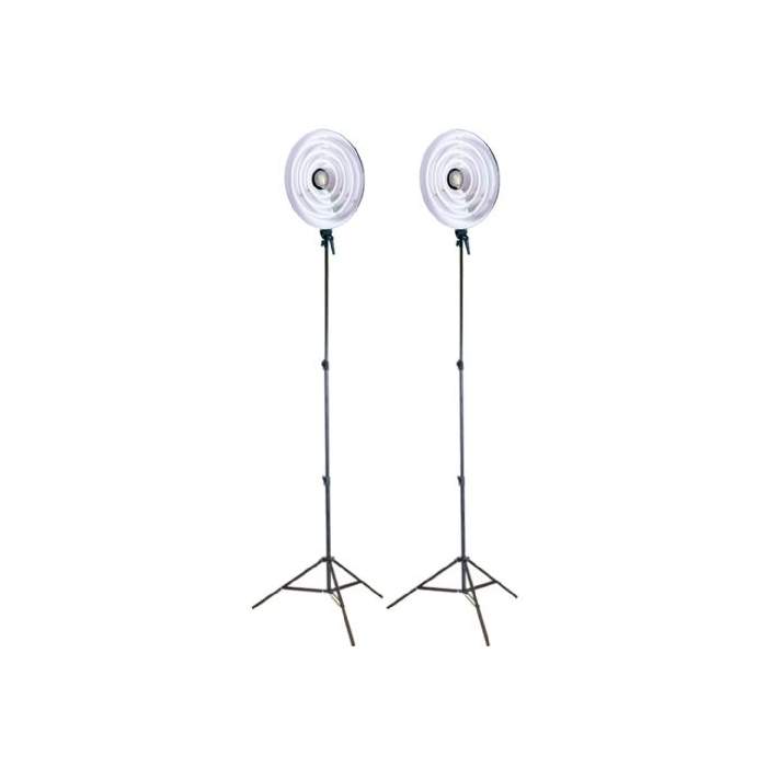 LED Gredzenveida lampas - Falcon Eyes Ring Lamp Set RFL-3 with Light Stand - ātri pasūtīt no ražotāja