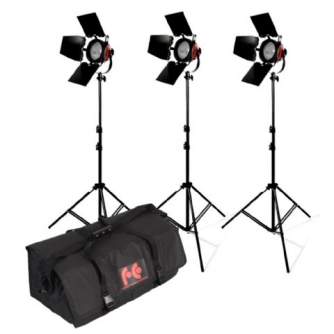 Halogēnās apgaismojums - StudioKing Halogen Video Set TLR800-3 Dimmable - ātri pasūtīt no ražotāja