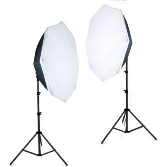 Priekšmetu foto galdi - Falcon Eyes Product Photo- Set with 120x120x120 Photo Tent and Lighting 2200W - ātri pasūtīt no ražotāja