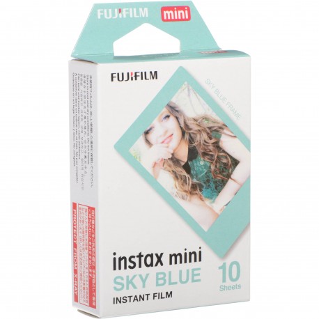 Картриджи для инстакамер - Fujifilm Instax Mini 1x10 Sky Blue Frame 16537055 - купить сегодня в магазине и с доставкой
