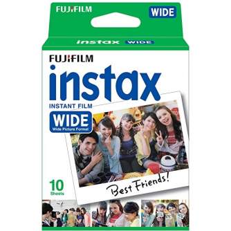 Instantkameru filmiņas - FUJIFILM Colorfim Instax WIDE GLOSSY (10pcs.) - perc šodien veikalā un ar piegādi