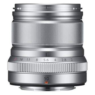 Объективы - Fujifilm Lens Fujinon XF50mmF2 R WR Silver - быстрый заказ от производителя