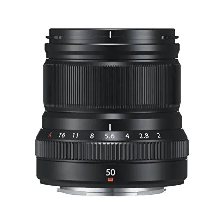FUJIFILM Lens Fujinon XF50mm F2 R WR black XF-50mm f/2.0 R WR Mid-Telephoto Lens - Black