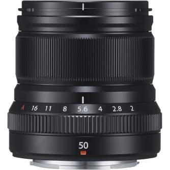 Objektīvi - FUJIFILM Lens Fujinon XF50mm F2 R WR black XF-50mm f/2.0 R WR Mid-Telephoto Lens - Black - ātri pasūtīt no ražotāja