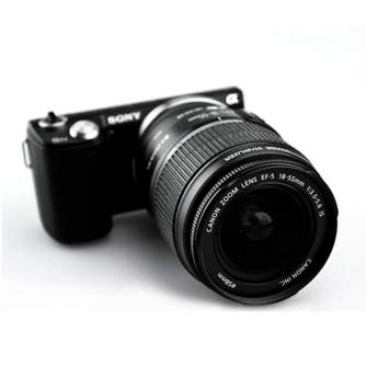 Vairs neražo - Adapter JJC Kiwifotos LMA-EOS_EM - Canon EF / Sony E