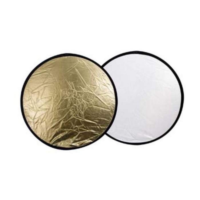 Saliekamie atstarotāji - Falcon Eyes Reflector CFR-32GS Gold/Silver 82 cm - perc šodien veikalā un ar piegādi