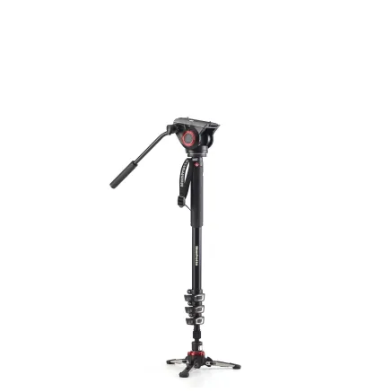 Manfrotto XPRO 4 section video monopod w Fluid head & FLUIDTECH base (MVMXPRO500)