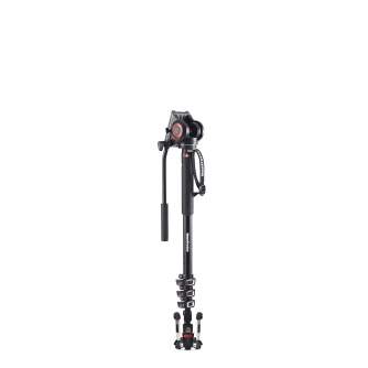 Monopods - Manfrotto XPRO 4 section video monopod w Fluid head & FLUIDTECH base (MVMXPRO500) - quick order from manufacturer