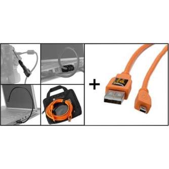 Cables - Tether Tools Starter Tethering Kit USB 2.0 Mini-B 8-Pin 4,6m - quick order from manufacturer