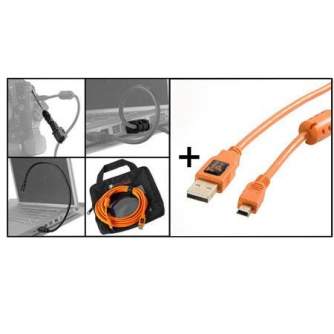 Kabeļi - Tether Tools Starter Tethering Kit USB 2.0 Mini-B 5-pin 4,6m - ātri pasūtīt no ražotāja