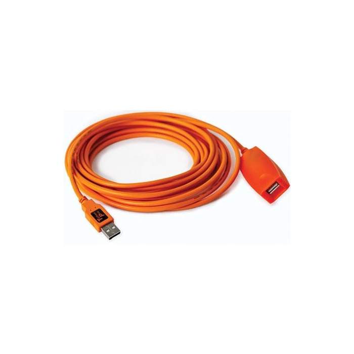 Cables - Tether Tools Tether Pro USB 2.0 Active Extension 5m Orange - quick order from manufacturer